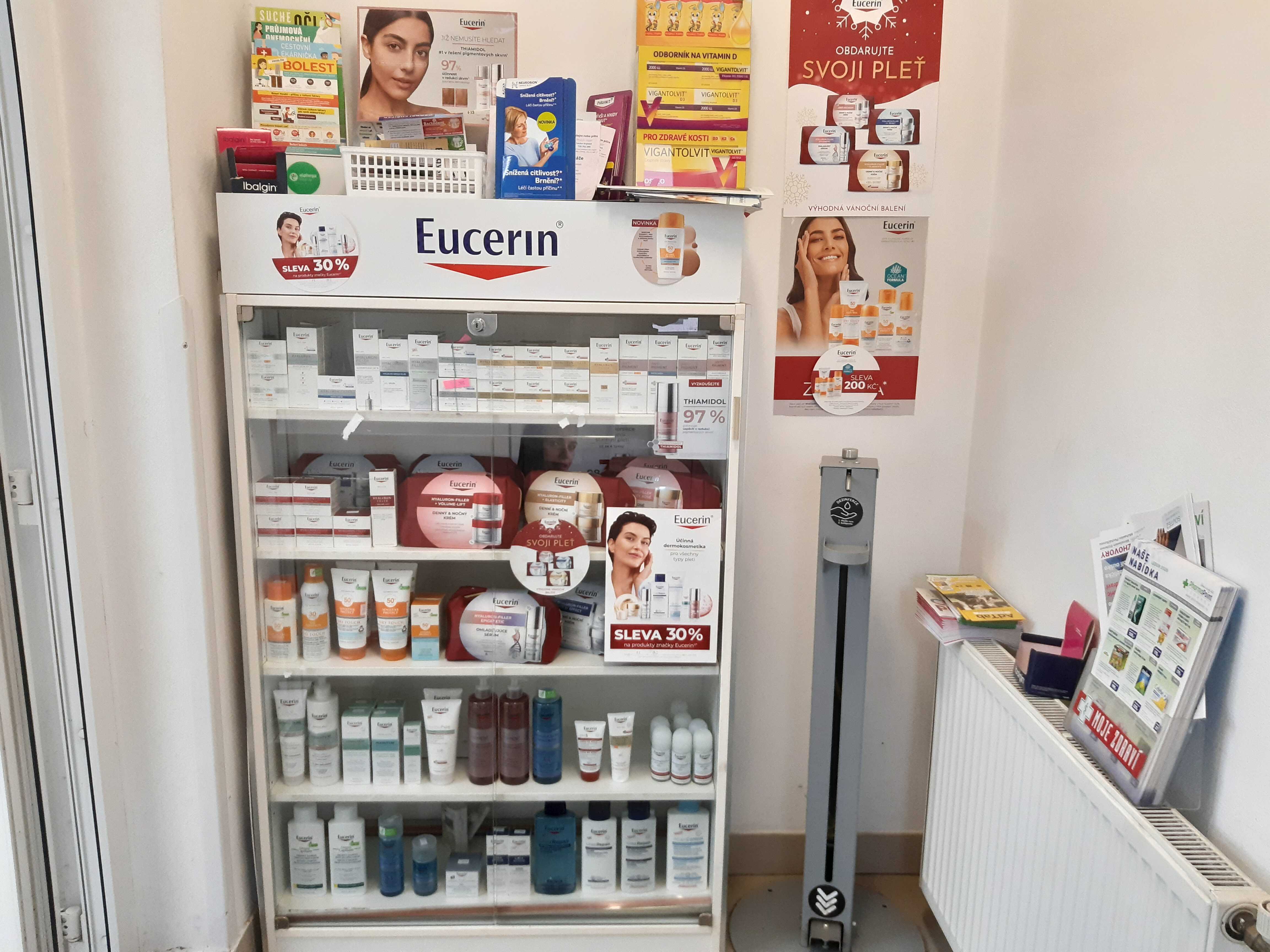 Lékárna Valdek, Hořovice, kosmetika Eucerin